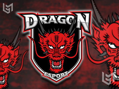 DRAGON design dragon esport esport logo illustration logo ui vector