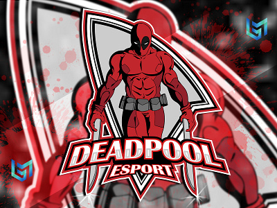 DEADPOOL deadpool design esport illustration logo logodesign logoesport ui vector