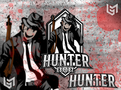 Hunter Logo design esport esport logo hunter illustration logo ui vector