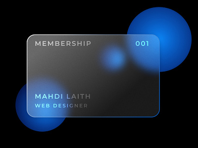 Membership Card design figma ui web design