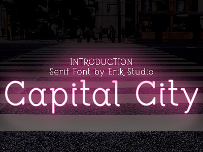 Capital city font branding design