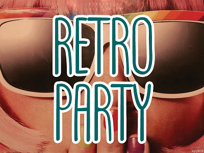 Retro party font