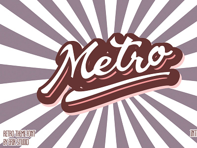 Metro font luxury