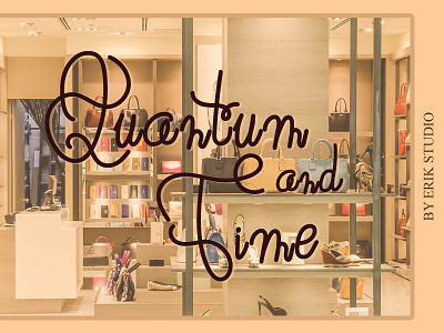 Quantum and time font