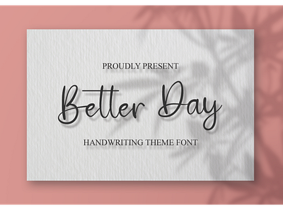 Better Day font luxury