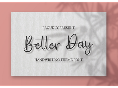 Better Day font