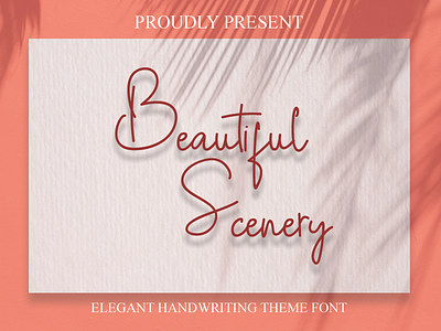 Beautiful font luxury