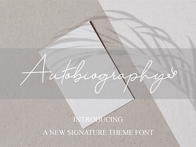 Autobiography font