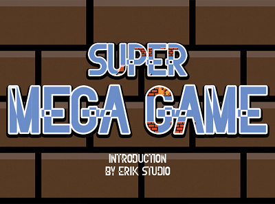 Super Mega Game font luxury