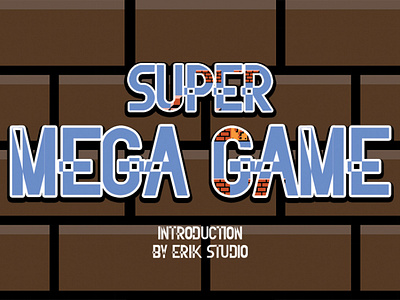 Super Mega Game font