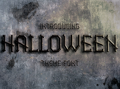 Halloween font luxury