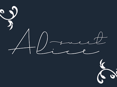 Sweet Alice font