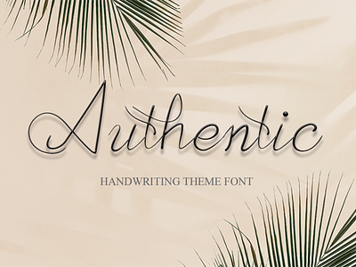 Authentic font