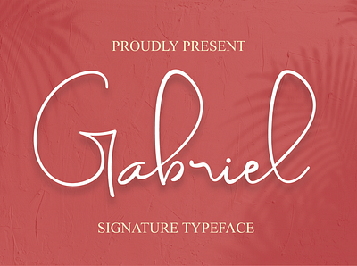 Gabriel font font design font family luxury