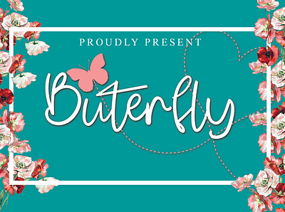 Buterfly branding font font design font family