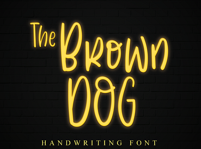 the Brown dog branding design font font design font family logo