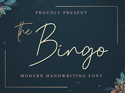 The Bingo branding design font font design font family logo