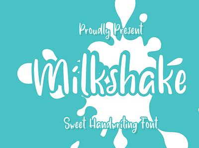 Milk Shake branding design font font design font family logo love milk shake