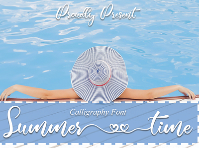 Summer Time Font branding design font font design font family