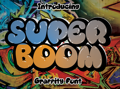 Super Boom Font branding design font font design font family illustration logo luxury vector