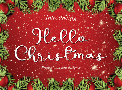 Hello Christmas branding design font font design font family logo luxury