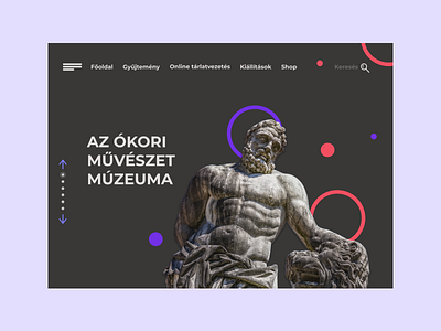 Landing Page Design for Fictional Museum