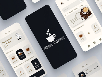 Coffe App UI Design appdesign branding coffee graphic design hungarian hungariandesigner landing page design logo media mobile mobile app shop ui uidaily uidesigner
