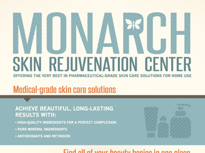 Monarch Skin Rejuvenation Center Infographic architecture facial healthcare infographic information monarch rejuvenation skin surgery