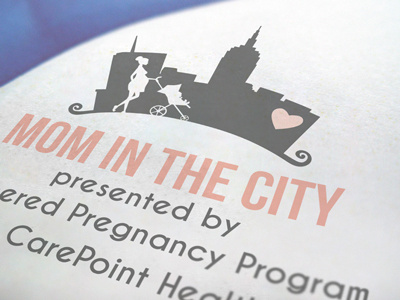 Mom In The City Event Collateral brochure city collateral design event graphic logo mom pamphlet program