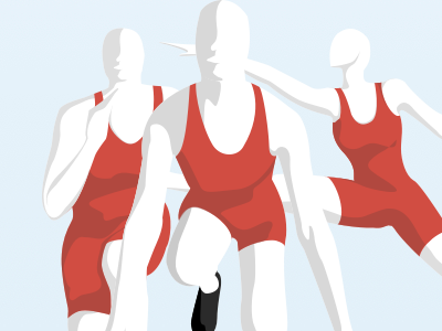 Athletes athletes illustration sketch