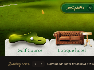 Golf2 button icon retouch site vintage golf web design