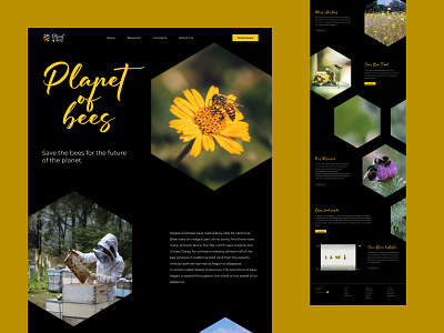 Planet of bees landing page