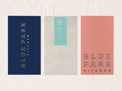 BPK Business Cards business cards custom font gold foil mid century offset restaurant vintage