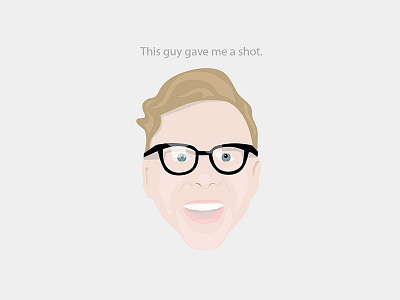 This guy... avatar debut design illustration vector