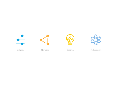Icons brand clean design icons simple technology vector web