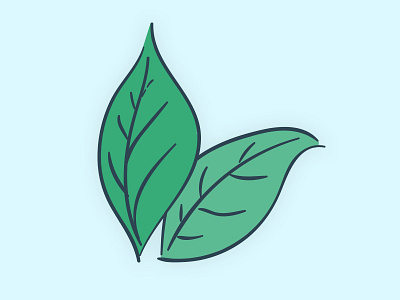 Vector Basil Leaves adobe illustrator basil green illustration leaves vector