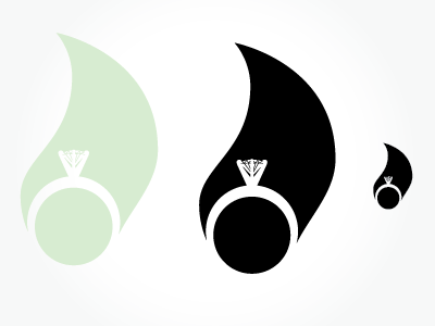 Logo Ideas flame icon logo ring wedding