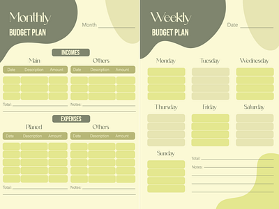 Premium Vector  Monthly budget planner design template. money planner for  schedule agenda