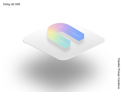 Daily UI: 005 Icon 3d beginner dailydesignchallenge dailyui dailyuichallenge first3d gradient gradient logo illustration latinx personal branding shillumni simple design simple logo