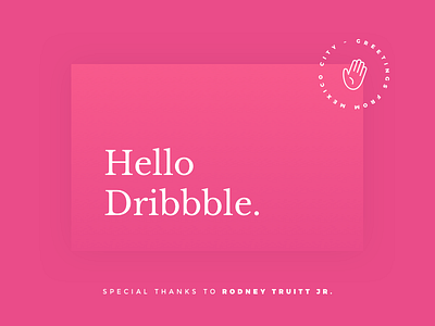 My Dribbble Debut