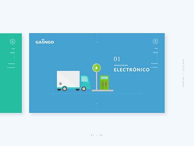 Gasngo – Landing Page blue illustration landing page ui ux vectors web