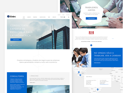 Sintec – Homepage consultancy desktop mexico ui ux web web design website