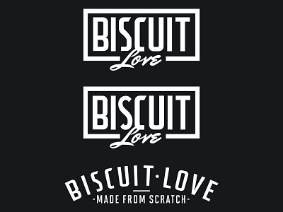 Biscuit Love biscuits black and white branding local restaurant logo love rebranding restaurant self initiated typography what if wip