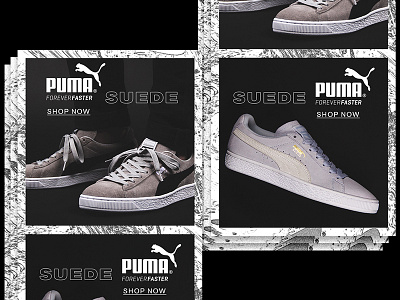 PUMA Suede art direction digital design product photography
