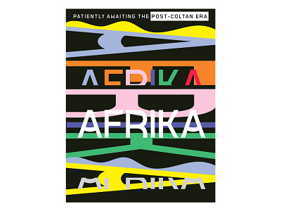 Afrika poster typography