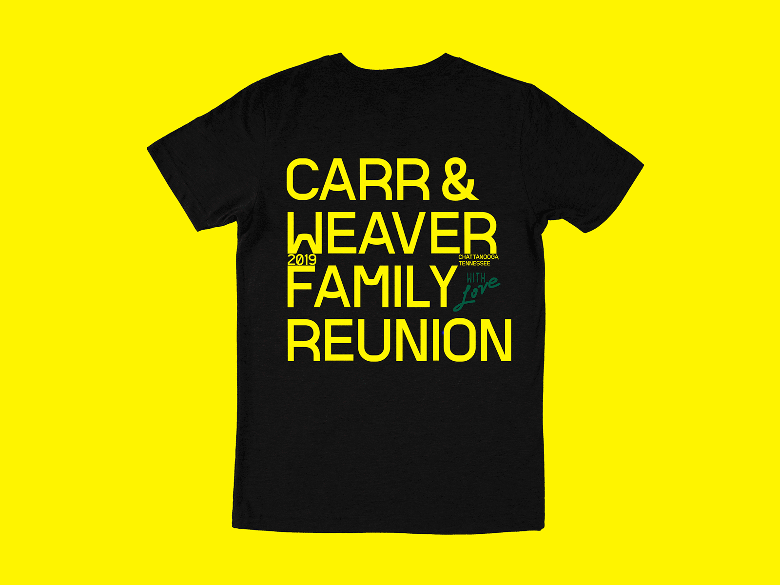 Unused Family Reunion Shirt Options t shirt