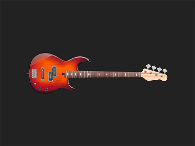 Guitar ad guitar illustration photoshop yamaha