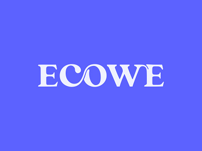 Ecowe Logo brand identity branding custom lettering logo maldives
