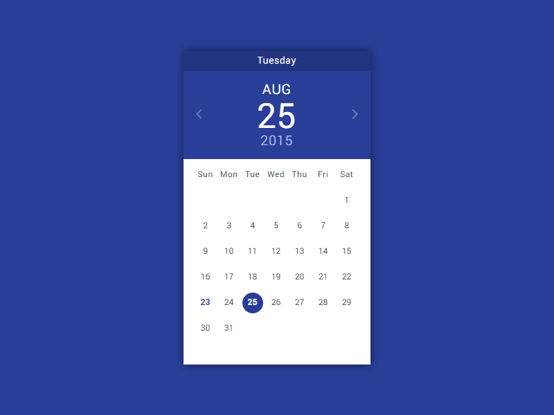 Pikaday Material material calendar date pikaday datepicker