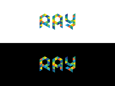 Ray Logo Rev5 branding colors event geometric kaleidoscope pattern squares